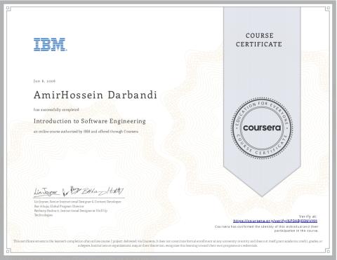 IBM Backend Developer Certificate